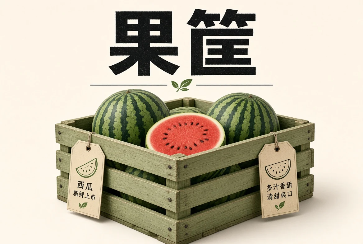 果筐:按心情装好一筐,再慢慢翻