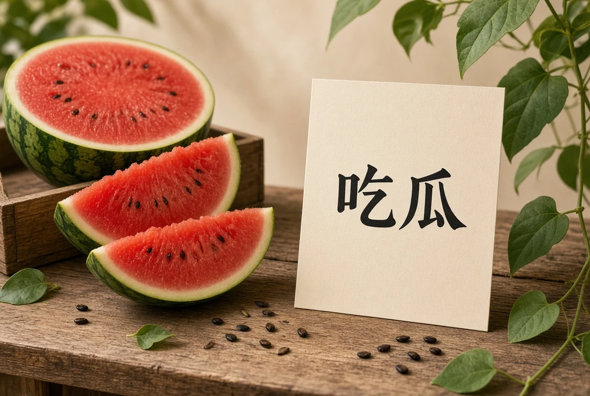吃瓜果筐画面